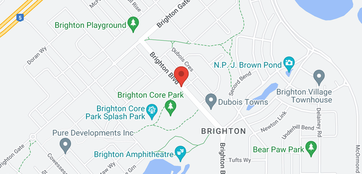 map of 377 Brighton BLVD